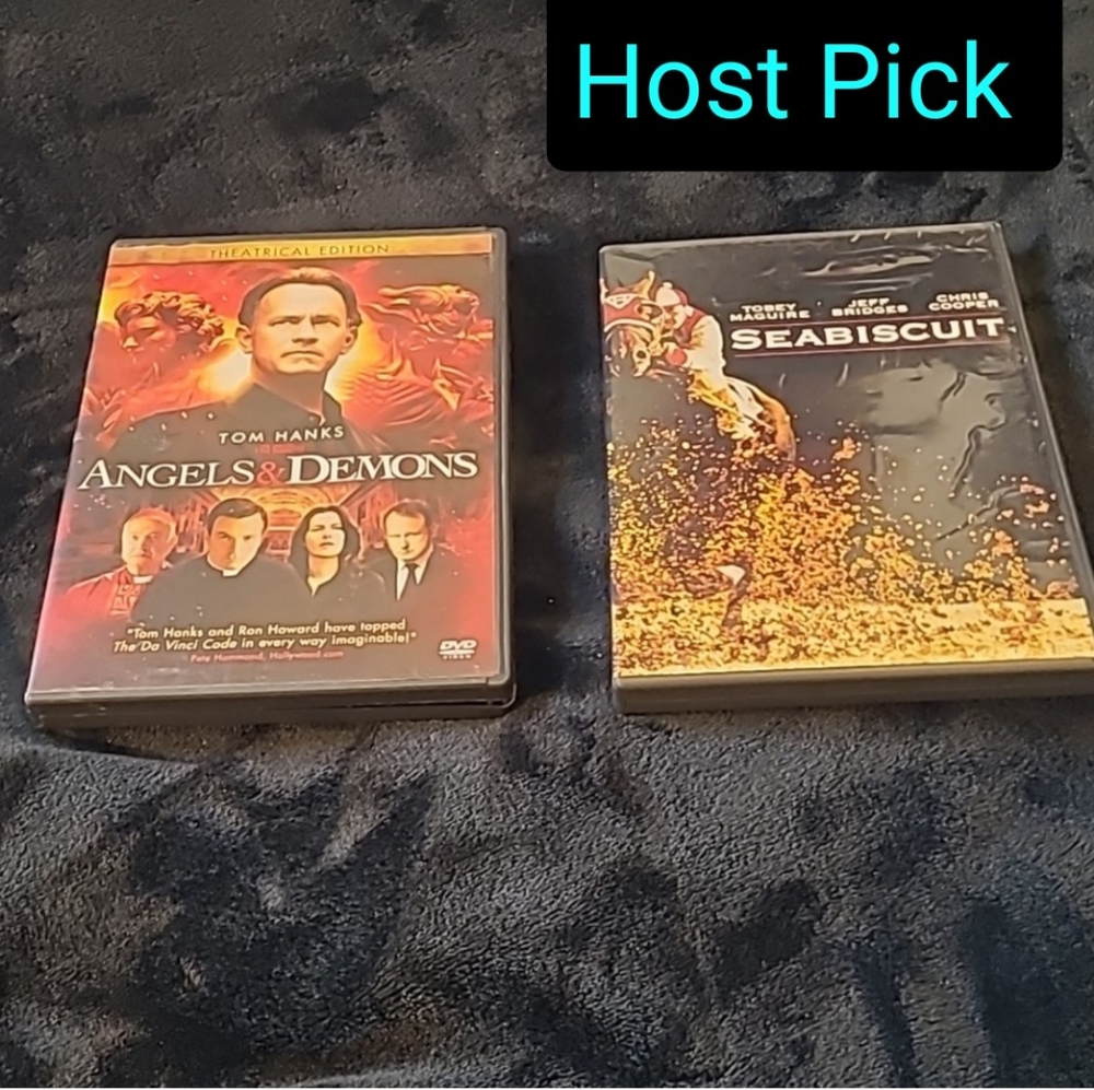 WAS $100. Original DVD'S Seabiscuit and Angels & Demons - Picture 2 of 9